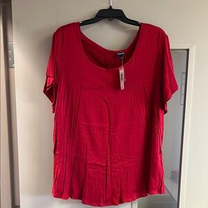 Torrid Vibrant Red Short Sleeve Top